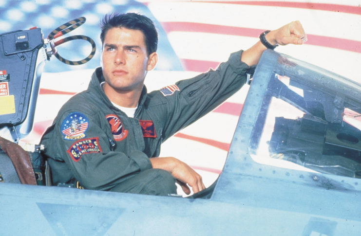 Tom Cruise as Lt. Pete "Maverick" Mitchell in 'Top Gun'