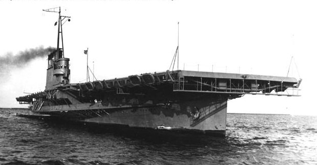 USS Wolverine (IX-64) sailing through Lake Michigan