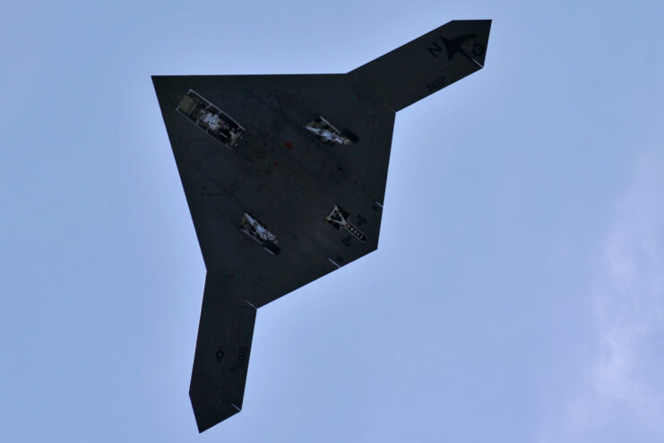 Northrop Grumman X-47B in flight