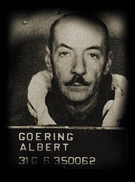 Albert Göring's mugshot