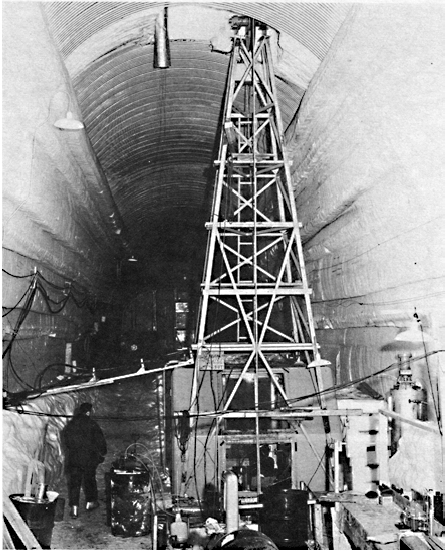 Man standing near a thermal drill