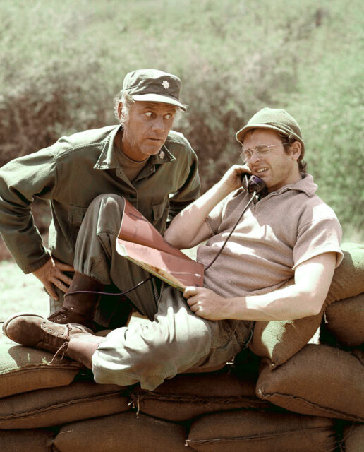 McLean Stevenson and Gary Burghoff as Lt. Col. Henry Blake and Cpl. Walter Eugene "Radar" O'Reilly in 'M*A*S*H'