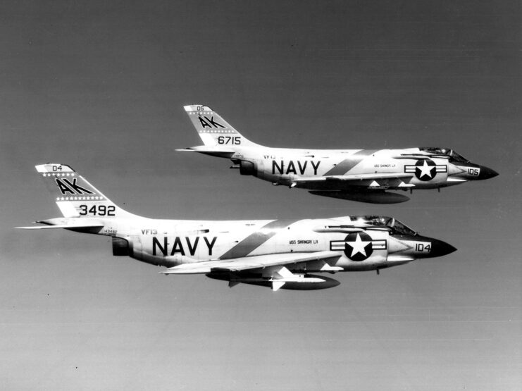 Two McDonnell F-3B Demons in flight