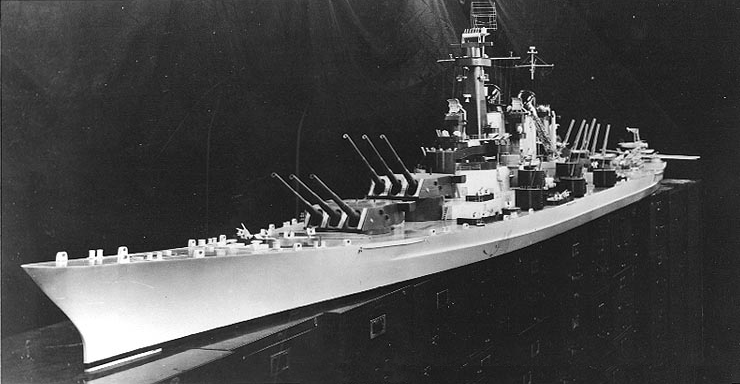 Model of a Montana-class battleship