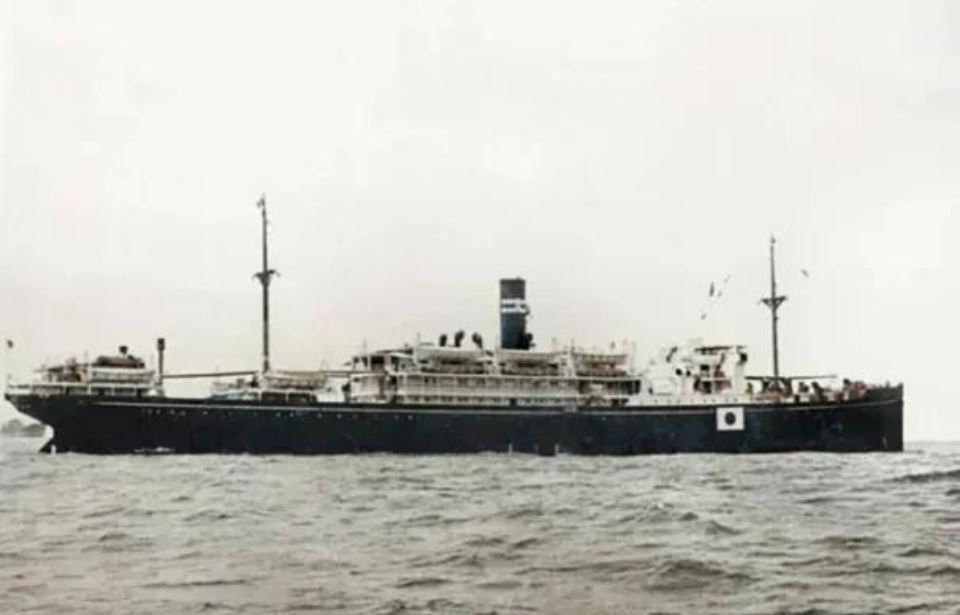 Montevideo Maru at sea