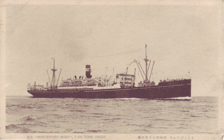 Montevideo Maru at sea