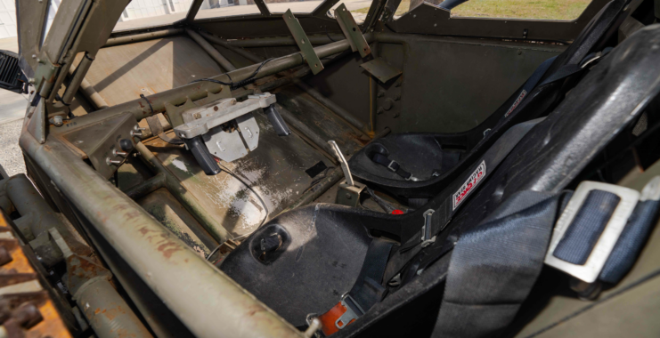 Interior of the Ripsaw tracked vehicle