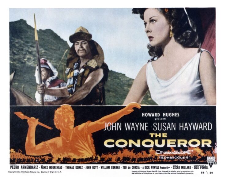 Lobby card for 'The Conqueror'