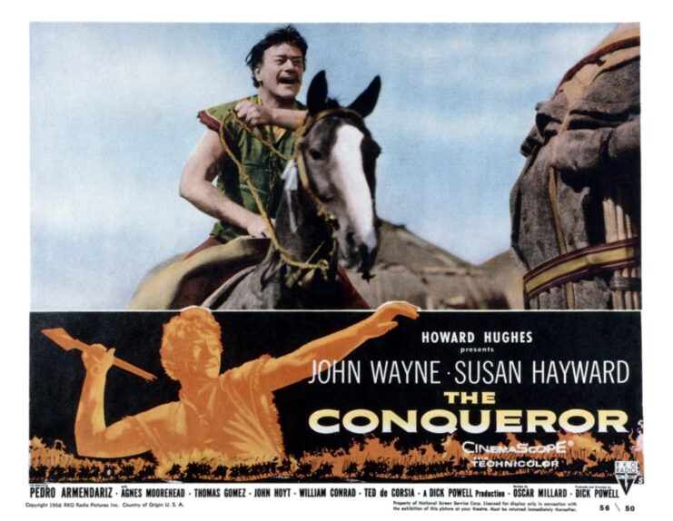 Lobby card for 'The Conqueror'