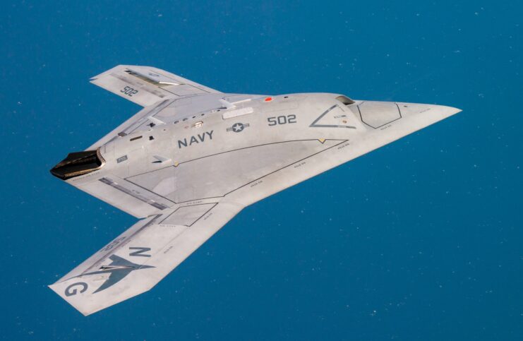 Northrop Grumman X-47B in flight