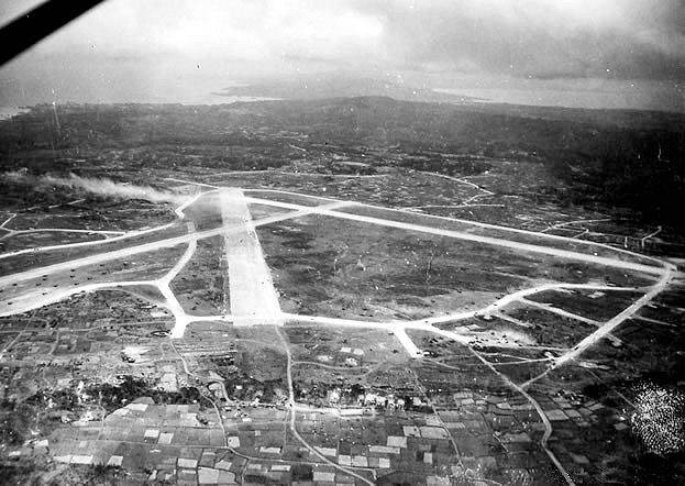 Aerial view of Yontan Airfield
