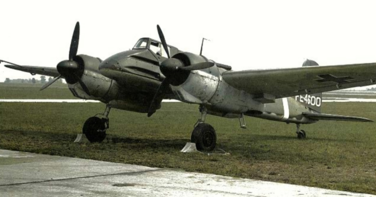 Henschel Hs 129 parked on grass