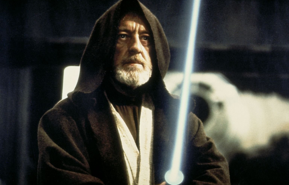 Alec Guinness as Obi-Wan Kenobi in 'Star Wars'