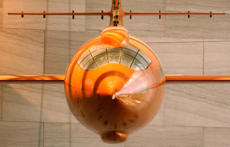 Head-on view of a Bell X-1