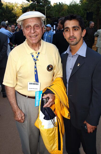 Frank Perconte standing with James Madio