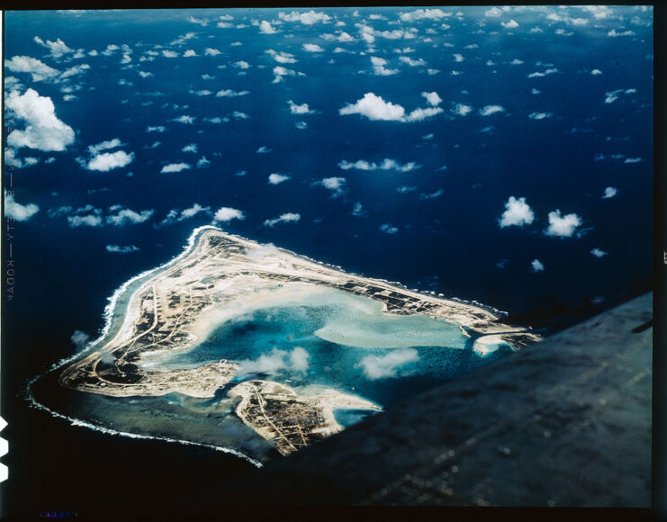Aerial view of Wake Island