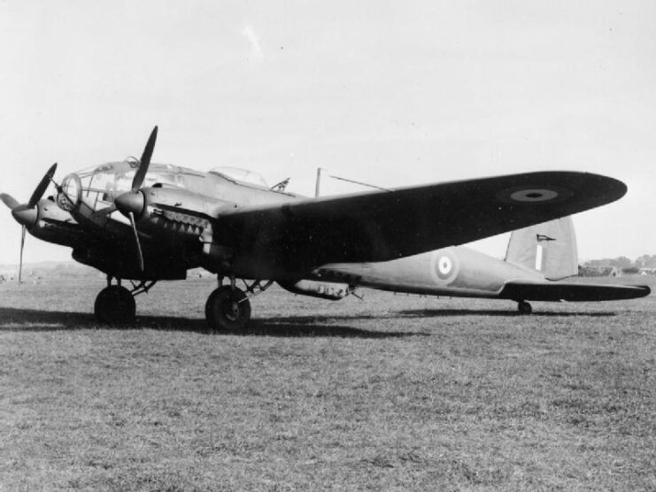 Heinkel He 111 parked on the grass