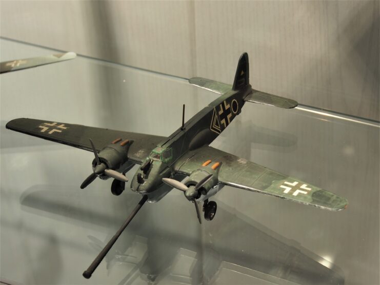 Model of a Henschel Hs 129 on display