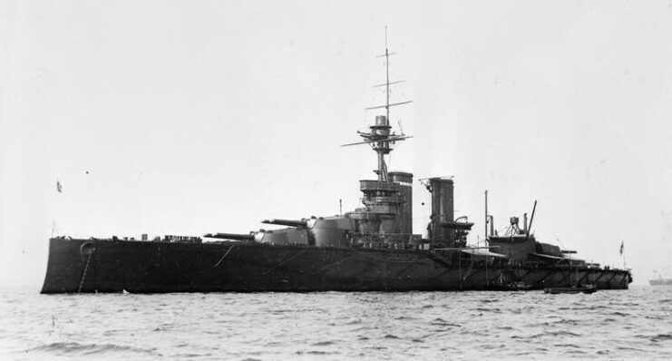 HMS Centurion (1911) at sea