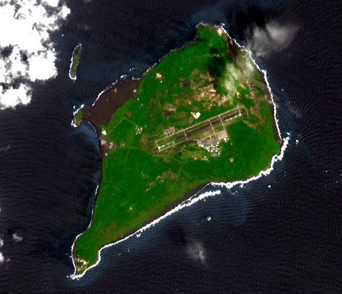 Aerial view of Iwo Jima