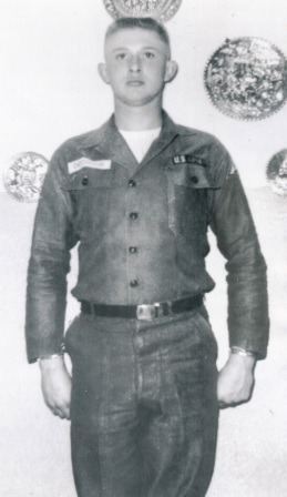 James Dresnok standing in his military uniform