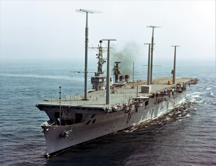 USS Wright (CC-2) at sea