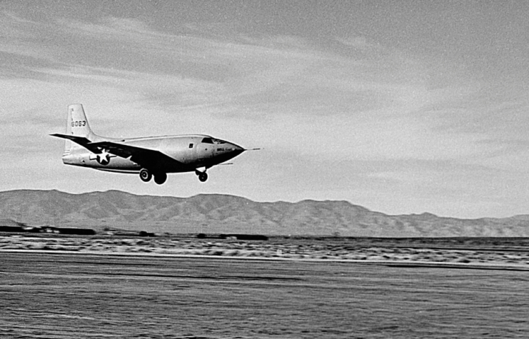 Bell X-1 coming in for a landing
