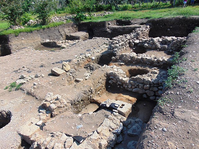 Excavation site at the ancient Roman fort Apsaros