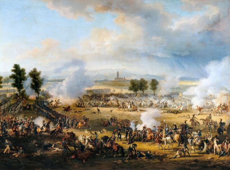 Painting depicting the fighting during the Battle of Marengo