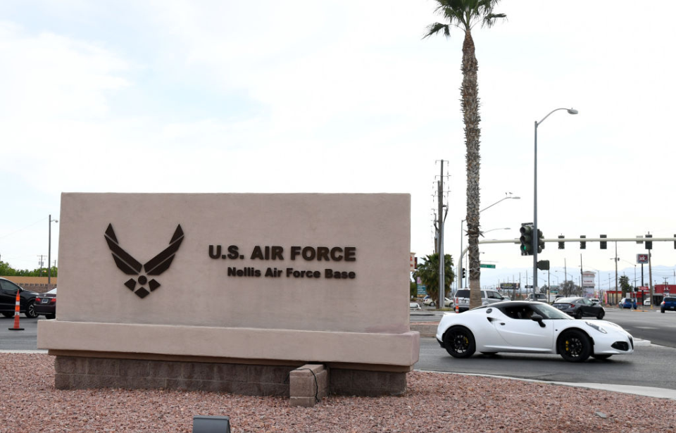 Entrance to Nellis Air Force Base, Nevada