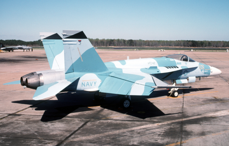 McDonnell Douglas F/A-18A Hornet parked on the tarmac