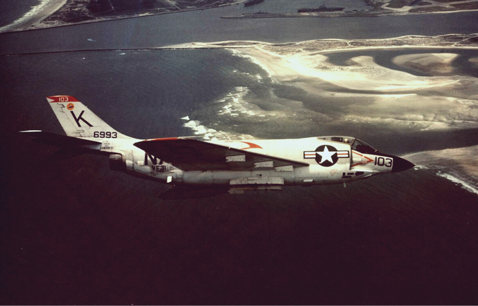 McDonnell F3H Demon in flight