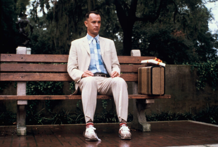 Tom Hanks as Forrest Gump in 'Forrest Gump'