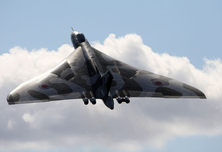 Avro Vulcan during takeoff