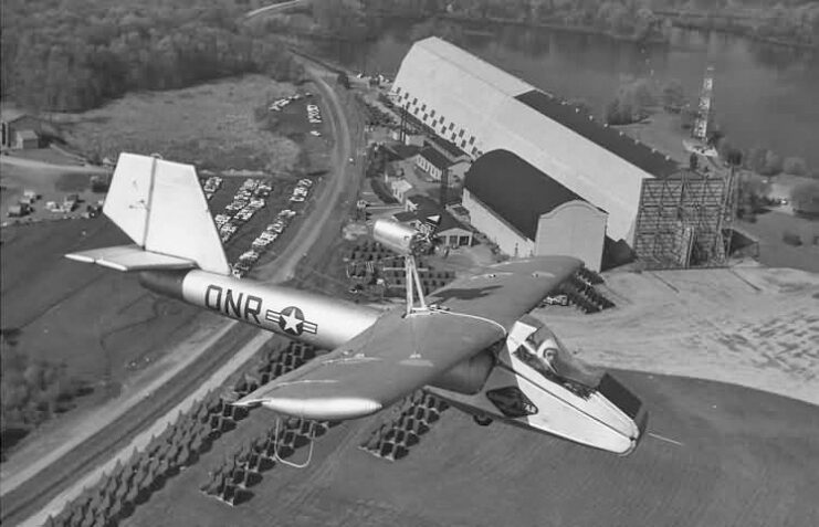 Goodyear GA-447 Inflatoplane in flight