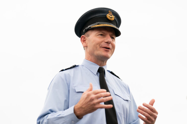 Mike Wigston dressed in his Royal Air Force (RAF) uniform