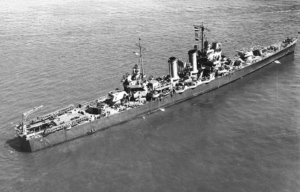 USS Philadelphia (CL-41) at sea