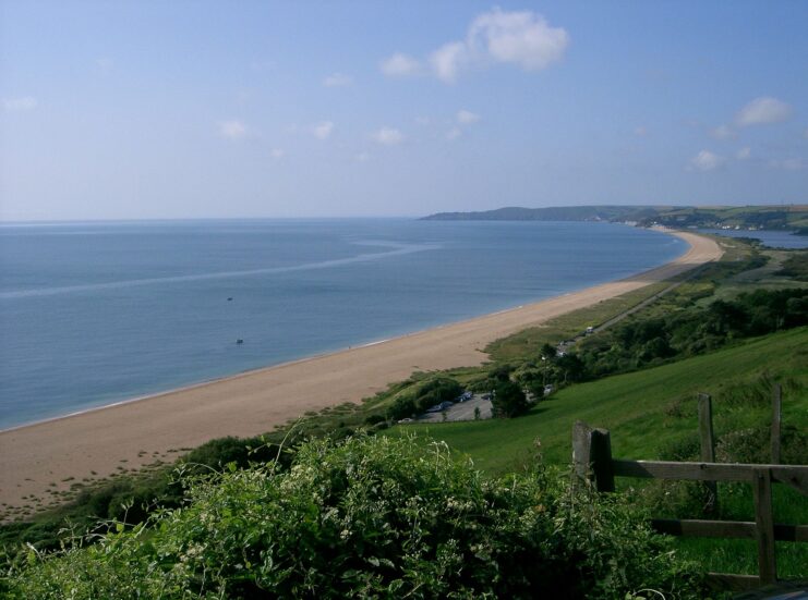 Beach at Slapton Sands, in Devon