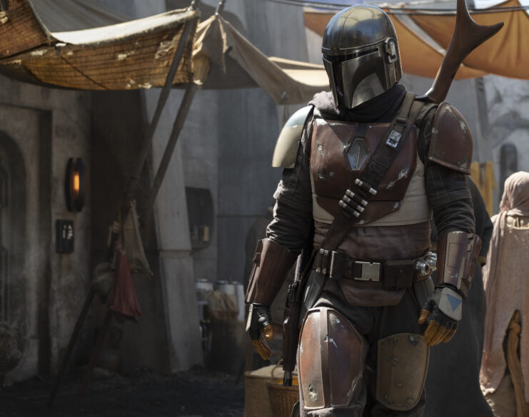 Pedro Pascal as Din Djarin in 'The Mandalorian'