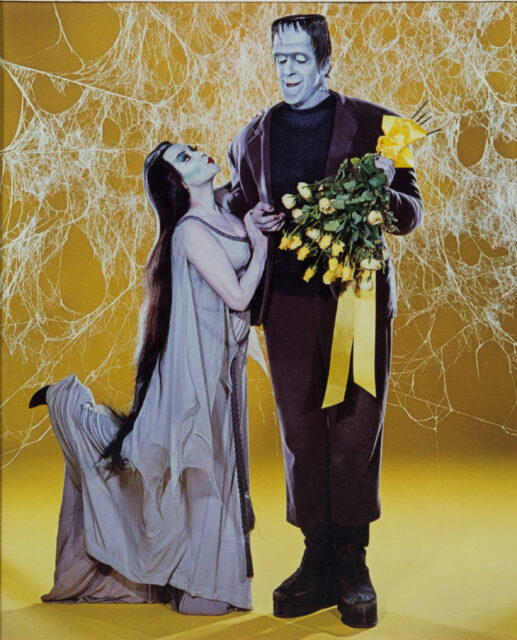Yvonne De Carlo and Fred Gwynne as Lily and Herman Munster in 'The Munsters'
