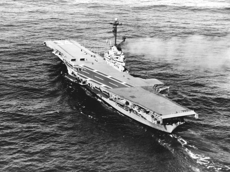 USS Oriskany (CV/CVA-34) at sea