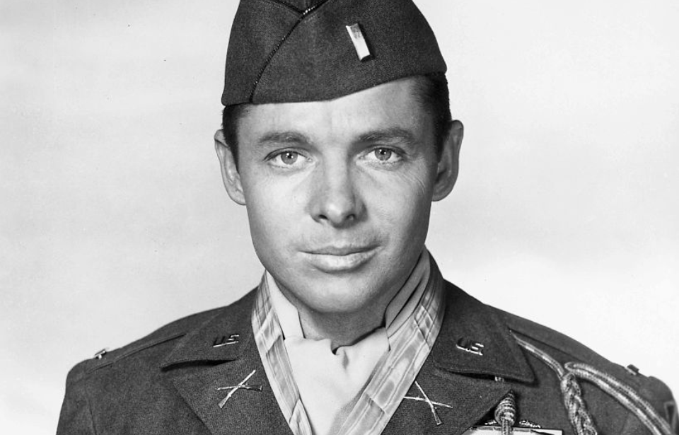 Military portrait of Audie Murphy