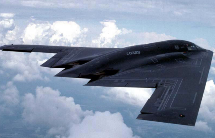 Northrop Grumman B-2 Spirit 'Spirit of Indiana' in flight