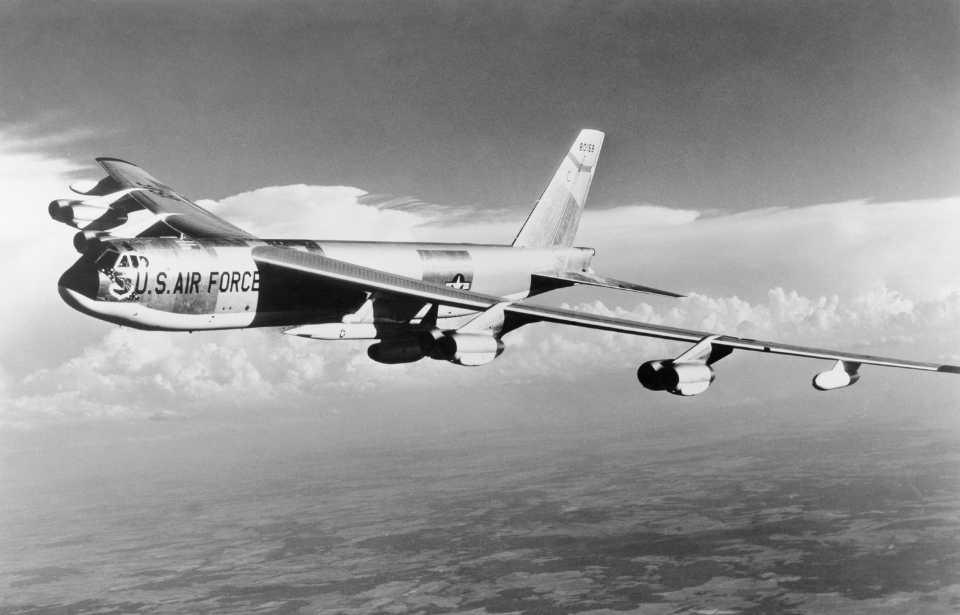 Boeing B-52G Stratofortress in flight