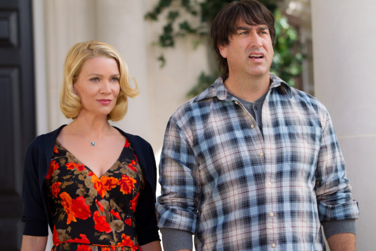 Laurie Holden and Rob Riggle as Adele and Travis in 'Dumb and Dumber To'