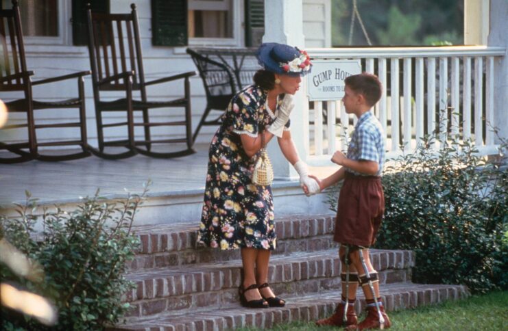 Sally Field and Michael Conner Humphreys as Mrs. Gump and young Forrest Gump in 'Forrest Gump'