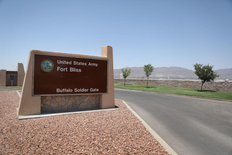 Entrance to Fort Bliss, Texas