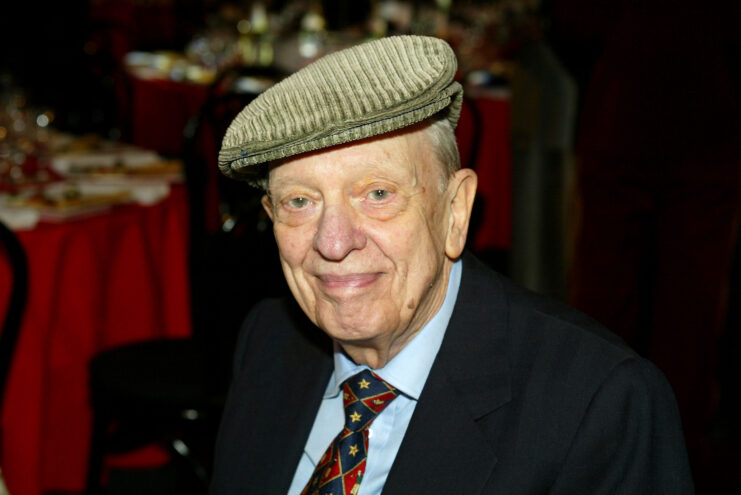 Don Knotts sitting at a table