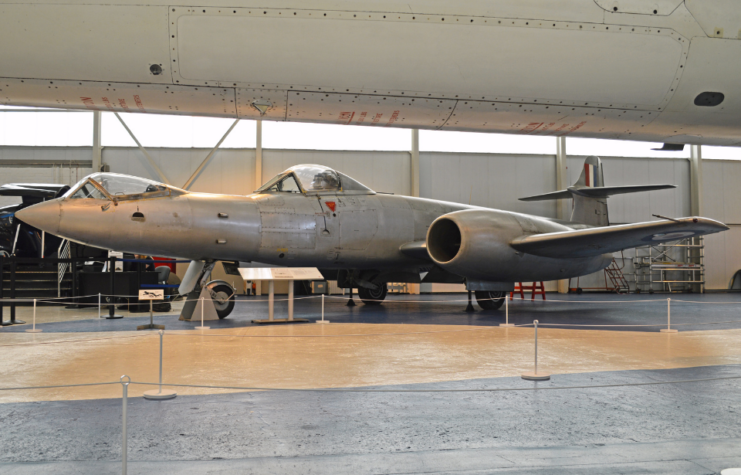 Gloster Meteor F8 WK935 on display