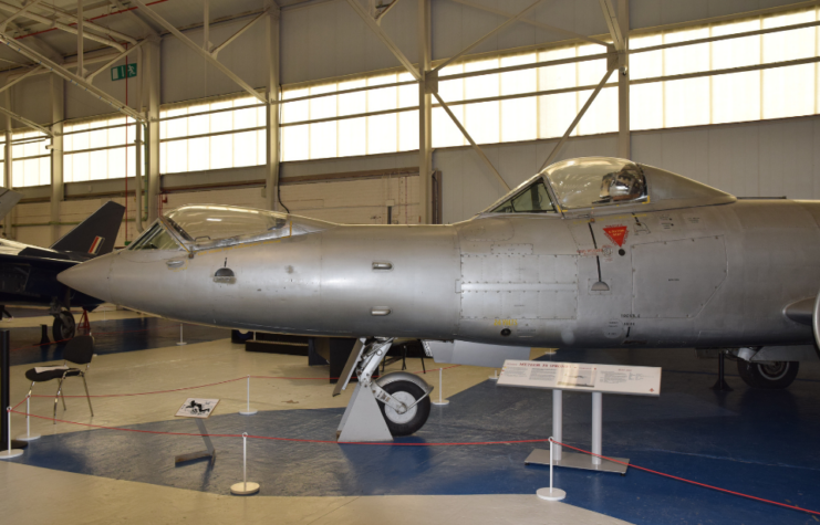 Gloster Meteor F8 WK935 on display